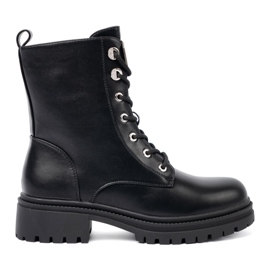 Shelvt Sacs à lacets noirs avec une décoration métallique