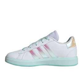 Adidas Grand Court Lifestyle Lace Tennis Jr Jr6097 Chaussures blanche