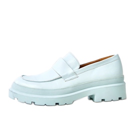 Mocasins bleus en séraphin écotatre