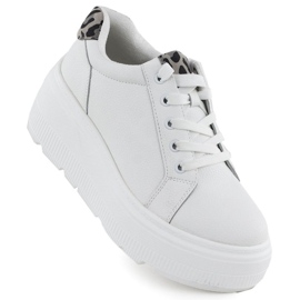 Chaussures sur la plate-forme Vinceza en 89144 Jan418b blanc