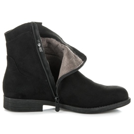 Super Me Bottes de cowboy en daim noir