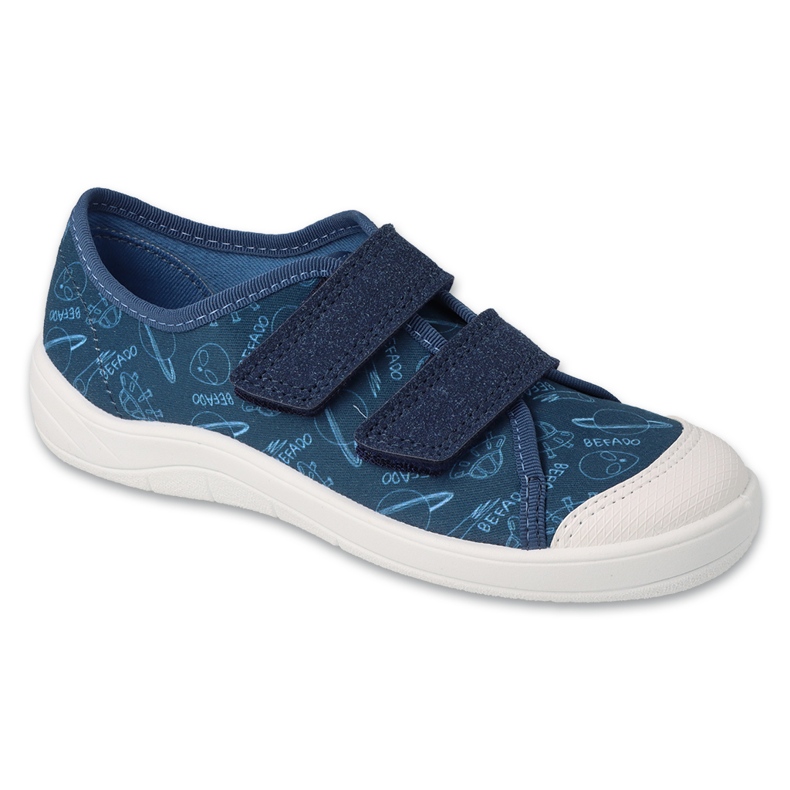 Baskets enfant Befado avec Velcro 772Y016 bleu marine
