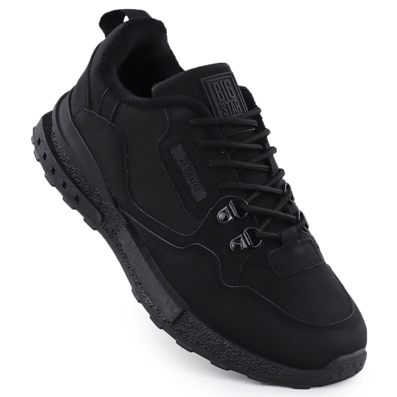 Chaussures de sport pour hommes isolés noirs Big Star SS174411