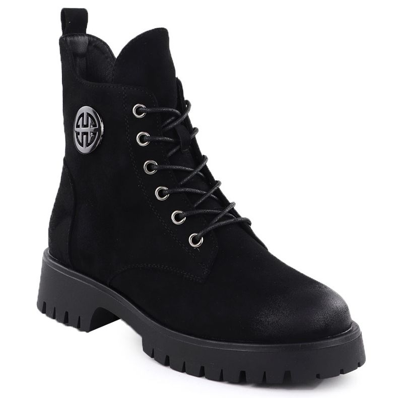 Bottes isolées de Suede Women's Black Potocki Z25-SZ12672 le noir Bottes isolées de Suede Women's Black Potocki Z25-SZ12672 le noir