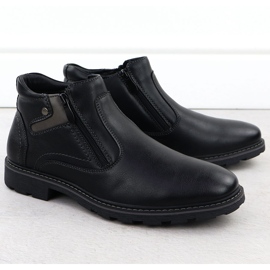 Bottes masculines Bottes isolées pour les curseurs noirs Vanhorn An71309
