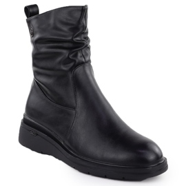 Bottes de femmes sur les cales Black Vinceza 26-58557 noir