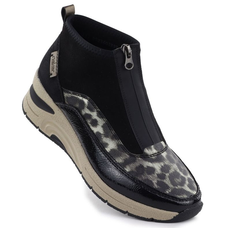 Bottes de femmes sur les coins Black Rieker N9362-00 Bottes de femmes sur les coins Black Rieker N9362-00