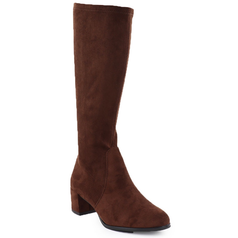 Bottes brunes en daim pour femmes Sergio Leone KZ205