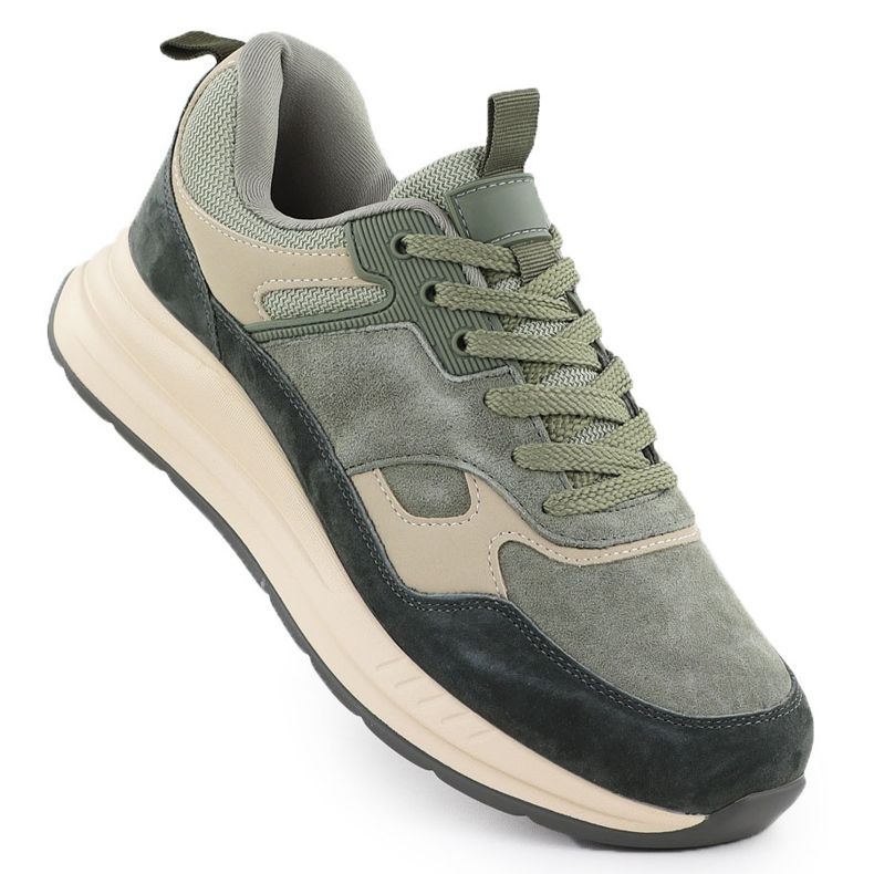Chaussures en cuir féminin Green T.Sokolski HW J25-23 vert