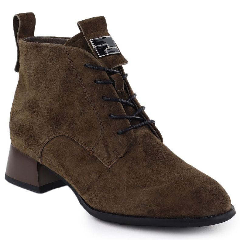 Talons hauts en cuir féminin brun Vinceza 66805