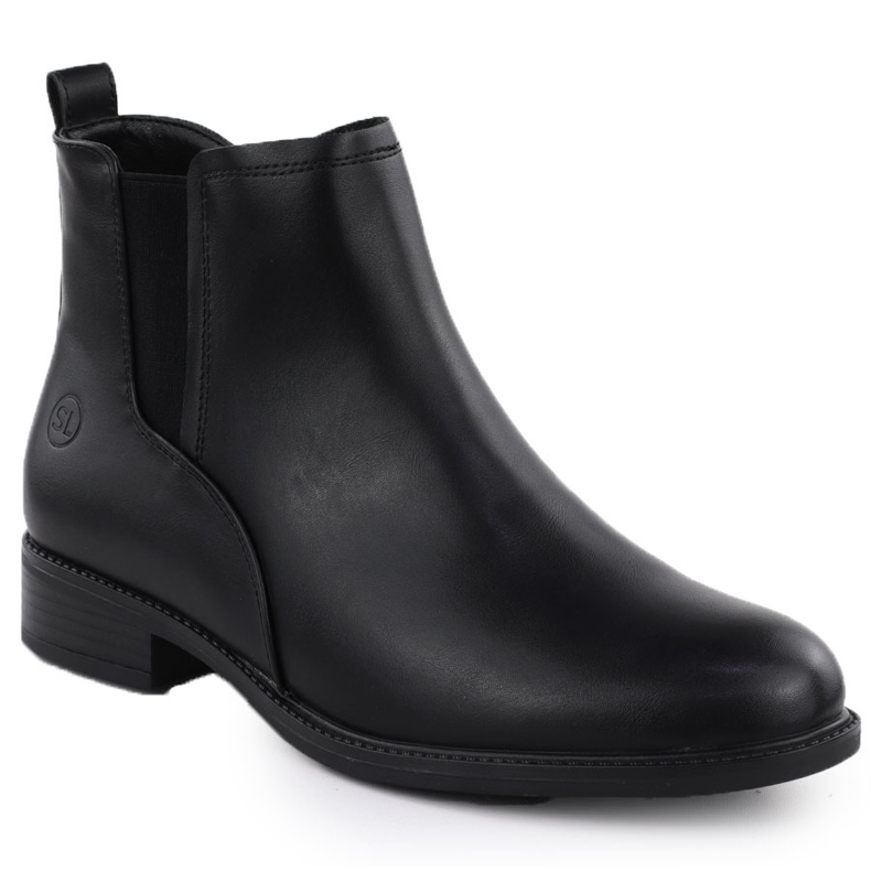 Bottes en cuir pour femmes isolées Noir Sergio Leone BT25091