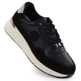 Chaussures en cuir pour femmes Black Filippo DP7106 / 25