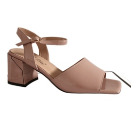 Sandales féminines Angel Blue XT-24048 Talons hauts rose pâle Sandales féminines Angel Blue XT-24048 Talons hauts rose pâle