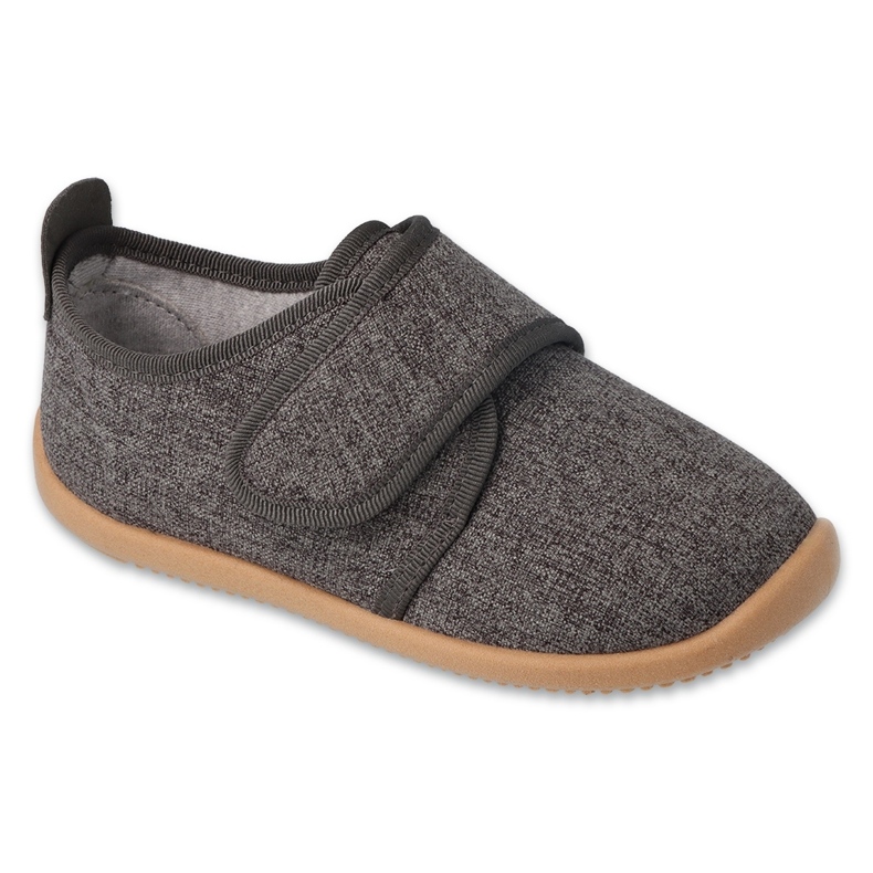 Befado chaussons enfant avec empiècement en cuir 902Y022 gris Befado chaussons enfant avec empiècement en cuir 902Y022 gris