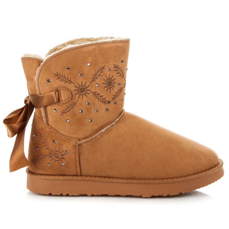 Kylie Bottes de neige en daim brun
