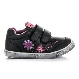 American Club Sneakers En Fleurs noir
