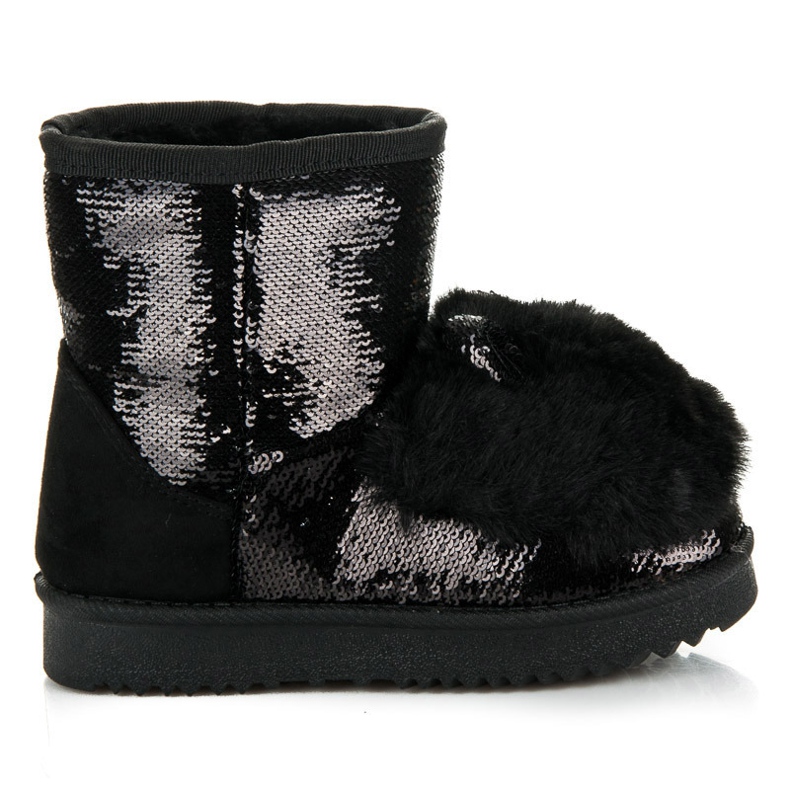 Kylie Bottes de neige avec oreilles le noir Kylie Bottes de neige avec oreilles le noir