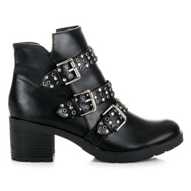 Kylie Bottes rock femme noir