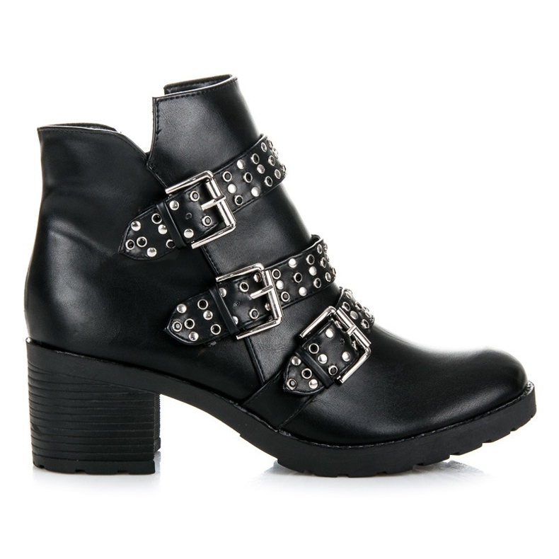 Kylie Bottes rock femme le noir