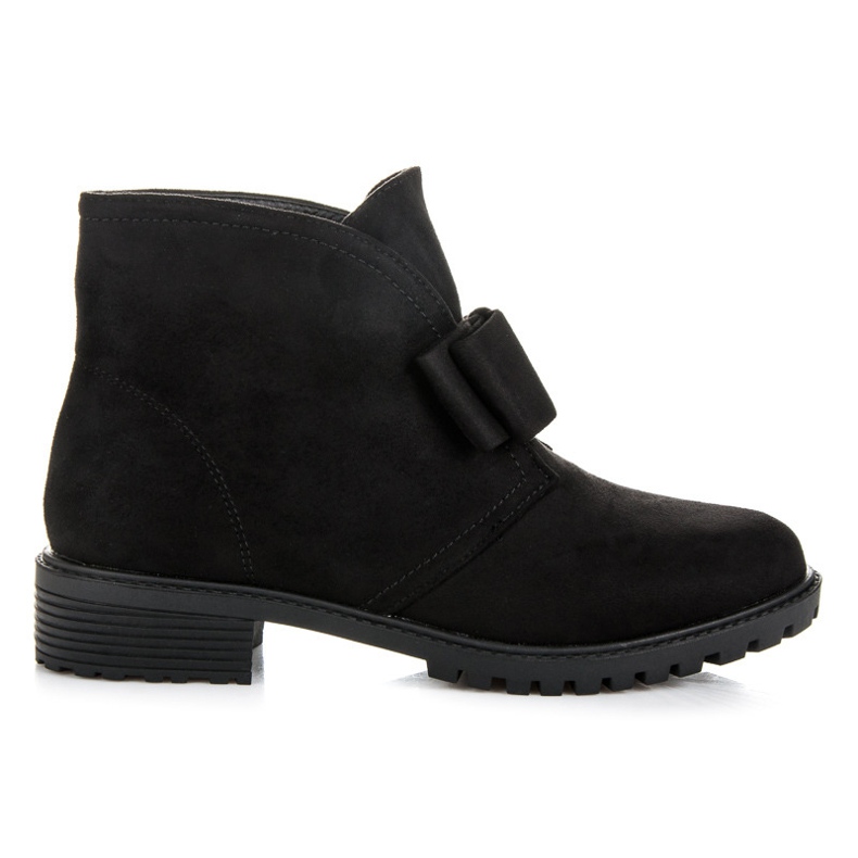 Bestelle Bottines à enfiler avec nœud le noir