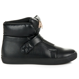 Baskets Montantes Avec Velcro le noir Baskets Montantes Avec Velcro le noir