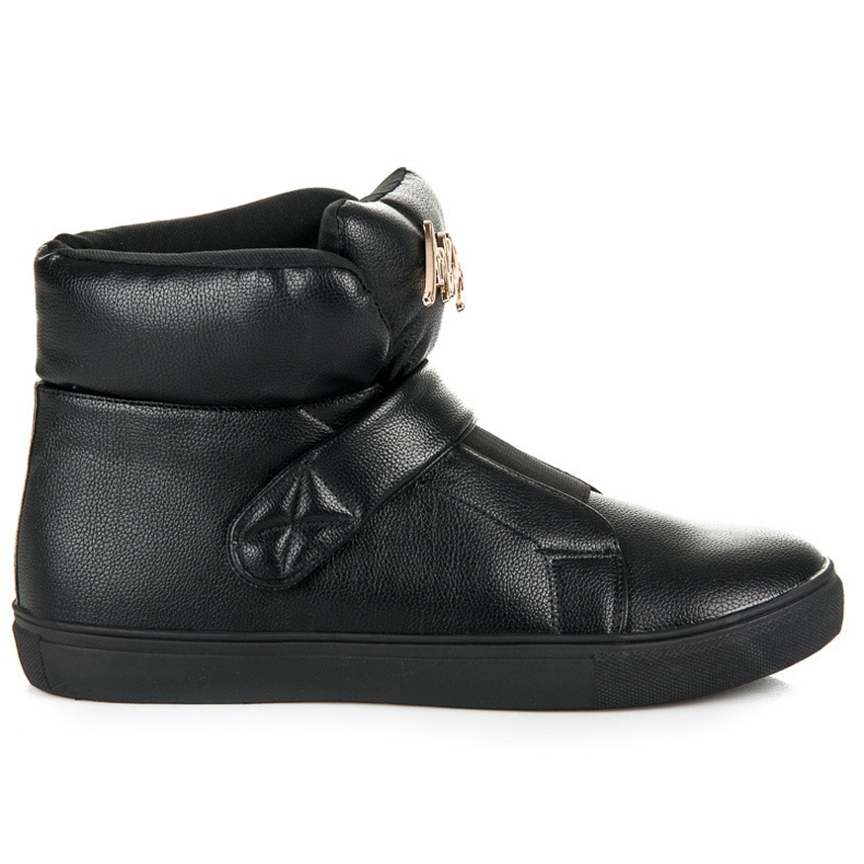 Baskets Montantes Avec Velcro le noir Baskets Montantes Avec Velcro le noir