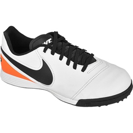 Nike Tiempo Legend Vi Tf Jr 819191-108 chaussures de football multicolore blanche