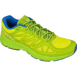 Chaussures running Salomon Sonic Aero M L37953500 jaune vert Chaussures running Salomon Sonic Aero M L37953500 jaune vert