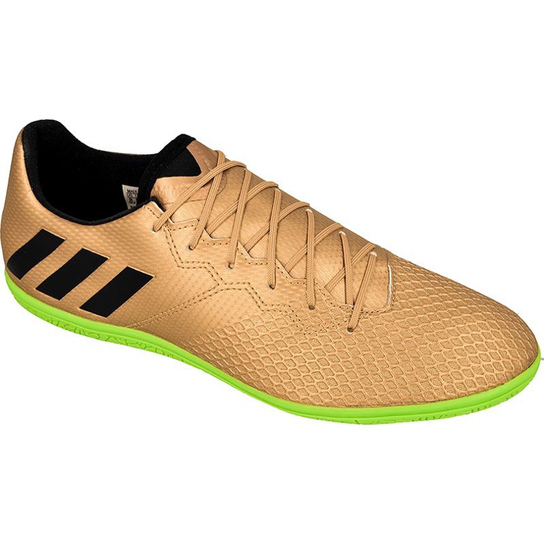 Chaussures d'intérieur adidas Messi 16.3 In M BA9853 d'or d'or