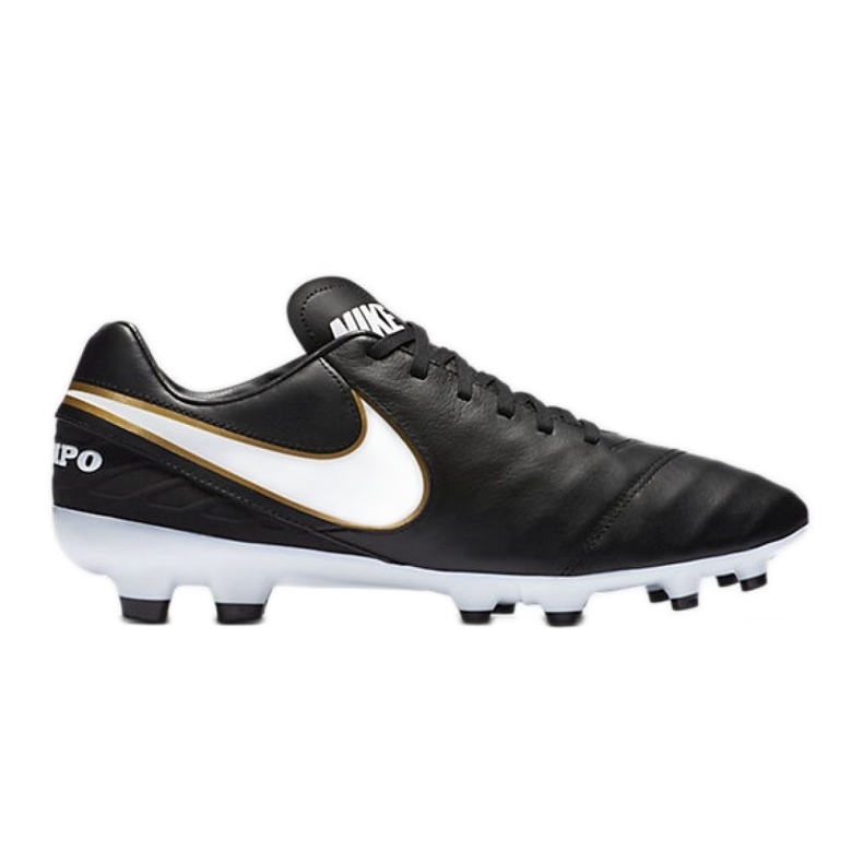 Chaussures de football Nike Tiempo Mystic V Fg le noir le noir