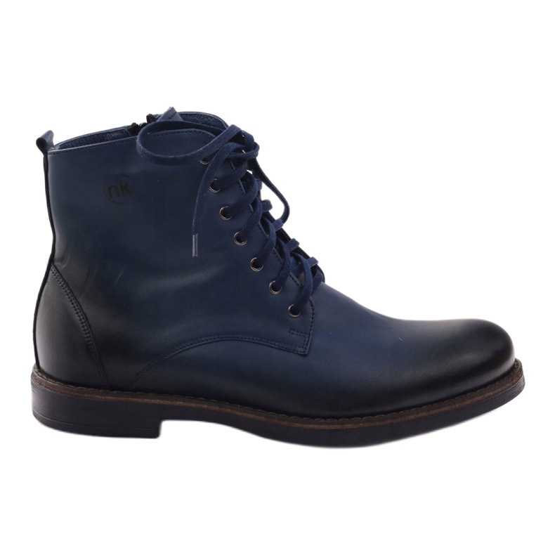 Bottines zippées Nikopol 660 bleu marine