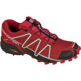 Chaussures running Salomon Speedcross 4 rouge