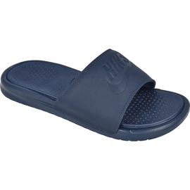 Claquettes Nike Benassi Just Do It Ultra Premium M 818741-400 bleu marine
