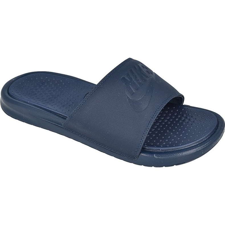 Claquettes Nike Benassi Just Do It Ultra Premium M 818741-400 bleu marin