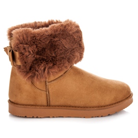 Kylie Mukluki avec un arc brun Kylie Mukluki avec un arc brun