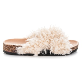 Seastar Pantoufles Avec Peau De Mouton brun