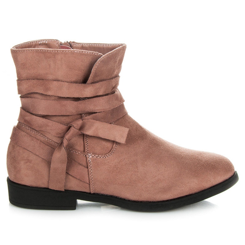 Seastar Bottines en daim rose