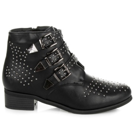 Coco Perla Bottes noires à boucles le noir