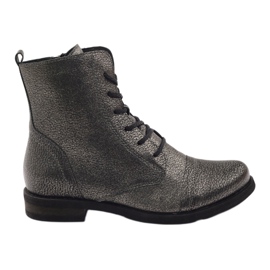 Edeo Bottes de travail noires métallisées