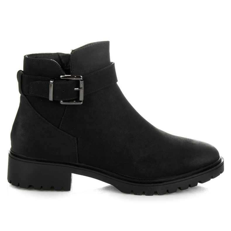 Vices New Collection Bottines à boucle le noir