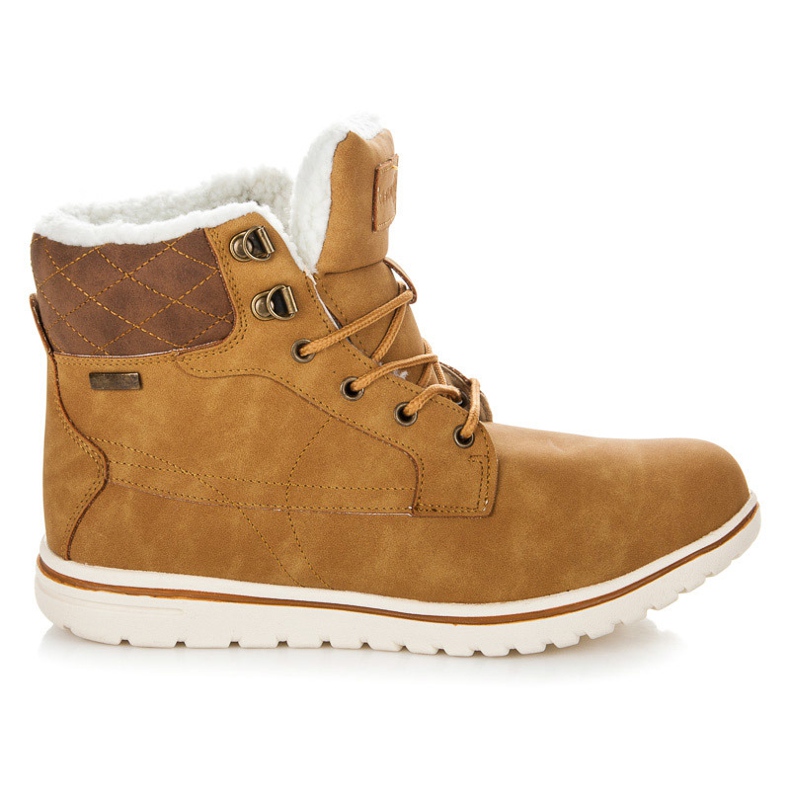 Mckeylor Trappeurs avec un manteau en peau de mouton brun