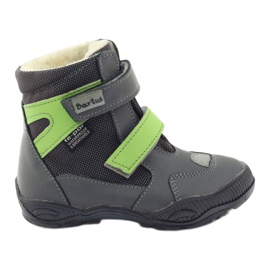 Bartuś Boots bottes bottes avec membrane 315 pour le velcro gris / vert