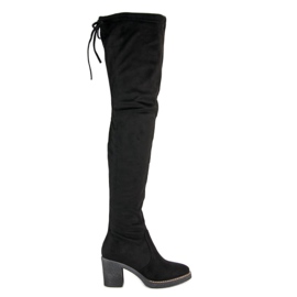 Seastar Bottes hautes en daim noir