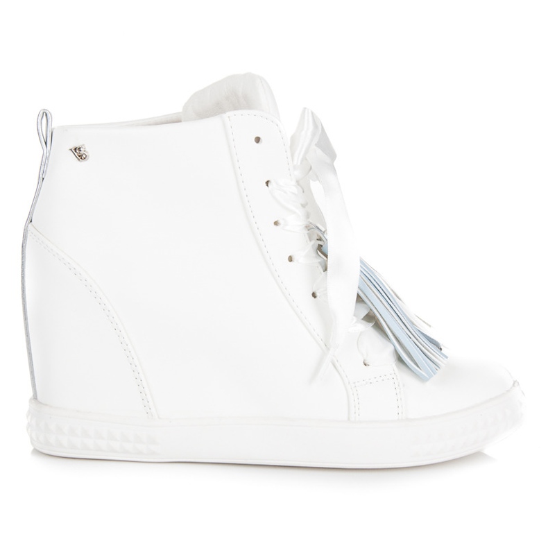 Vices New Collection Baskets À Franges blanche