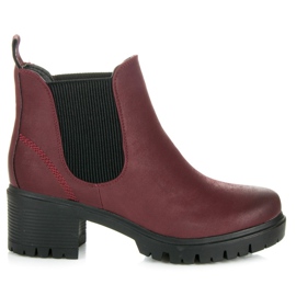 Vices New Collection Bottines Chelsea bordeaux rouge Vices New Collection Bottines Chelsea bordeaux rouge