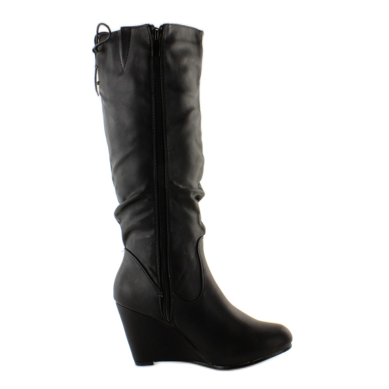 Bottines compensées noires TE003 le noir