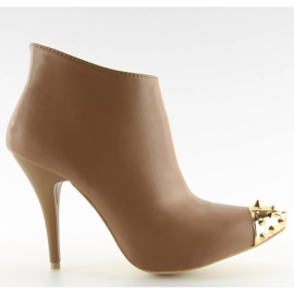 Bottines Y327-18 kaki brun multicolore