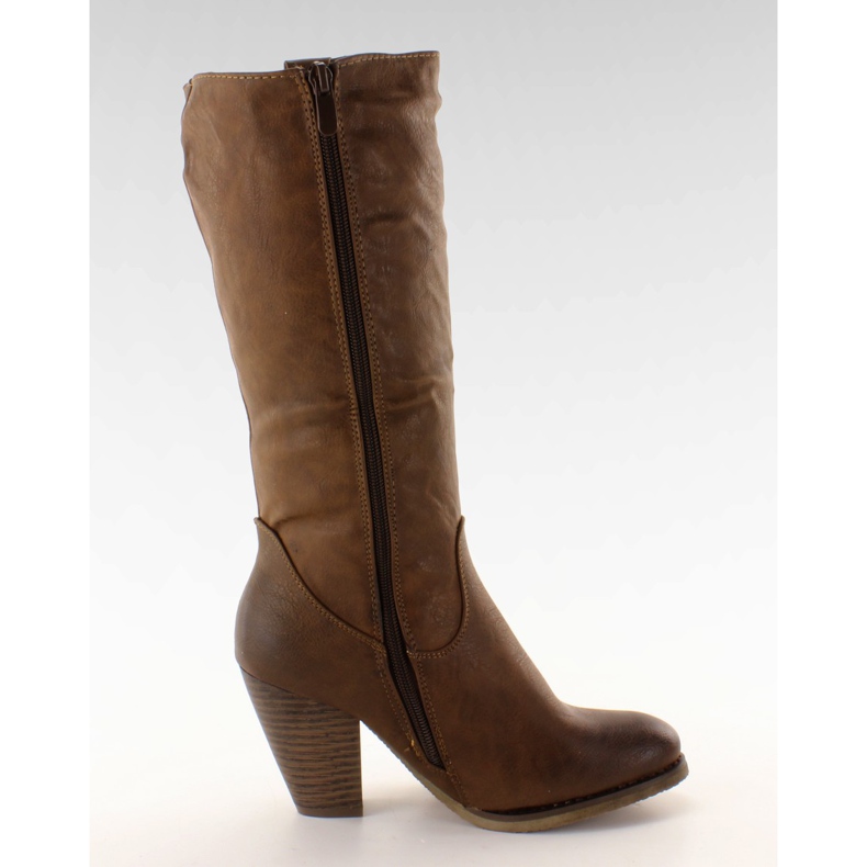 Z6287 bottes de cowboy marron brun