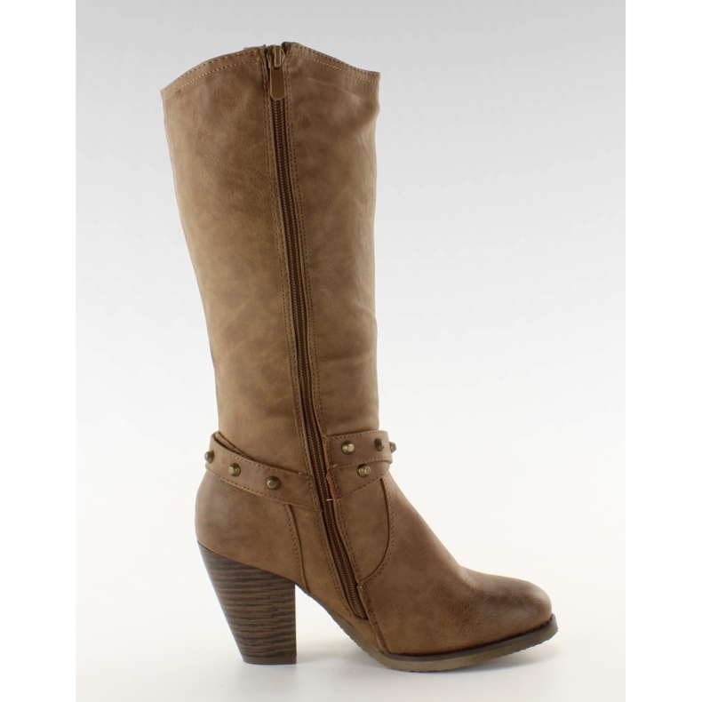 Bottes à talons cowboy Z6286 kaki