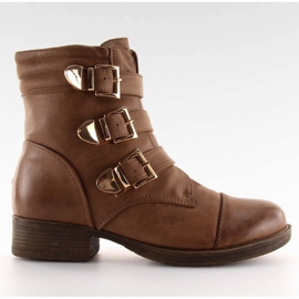 8216 Bottes kaki avec boucles